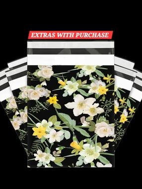 15ct. 12x15.5 Polymailers Bonus Random Thank You Cards And Stickers